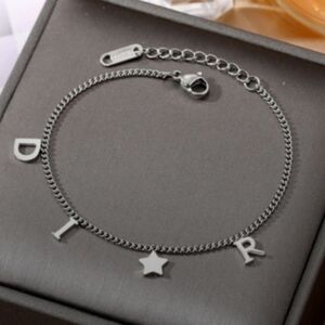 "D I * R" Stainless Steel "Lux" Star Bracelet